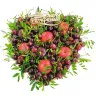 Съедобное сердце с черешней и яблоками